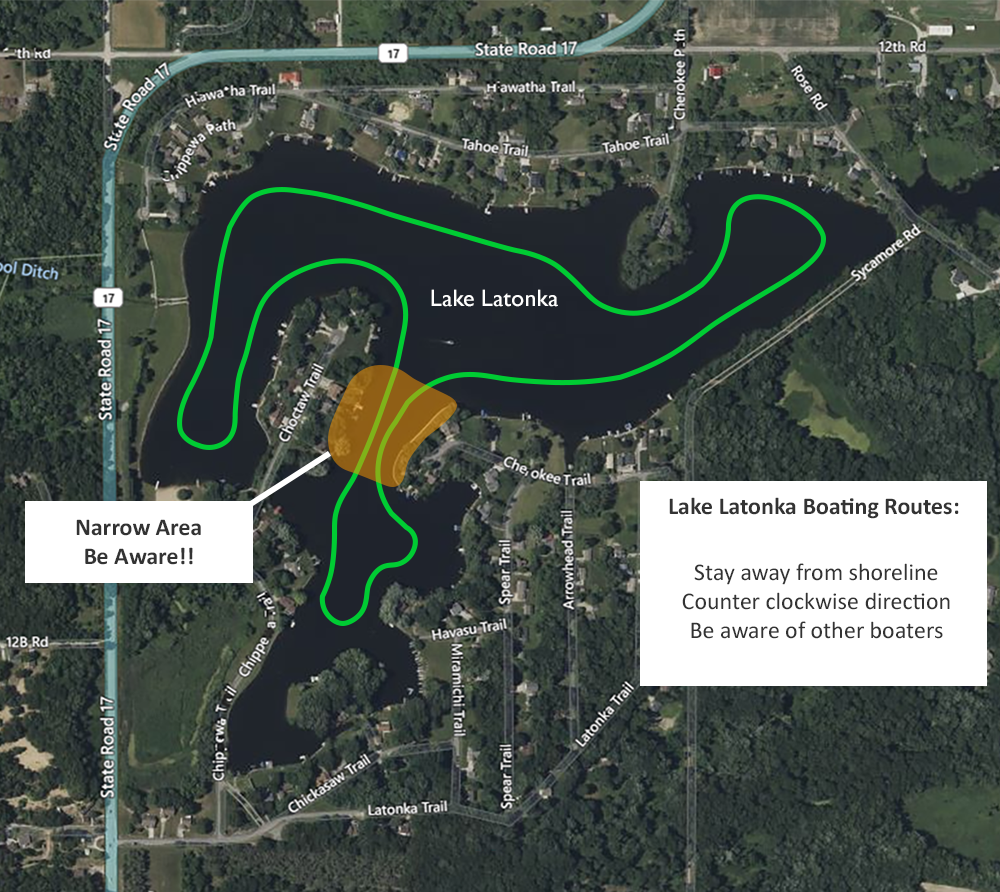 lake latona boating map image